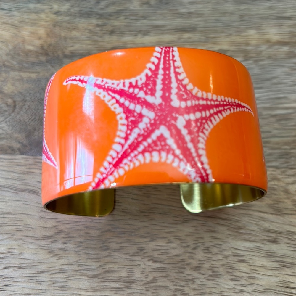 Mud Pie bracelet. Orange and hot pink.